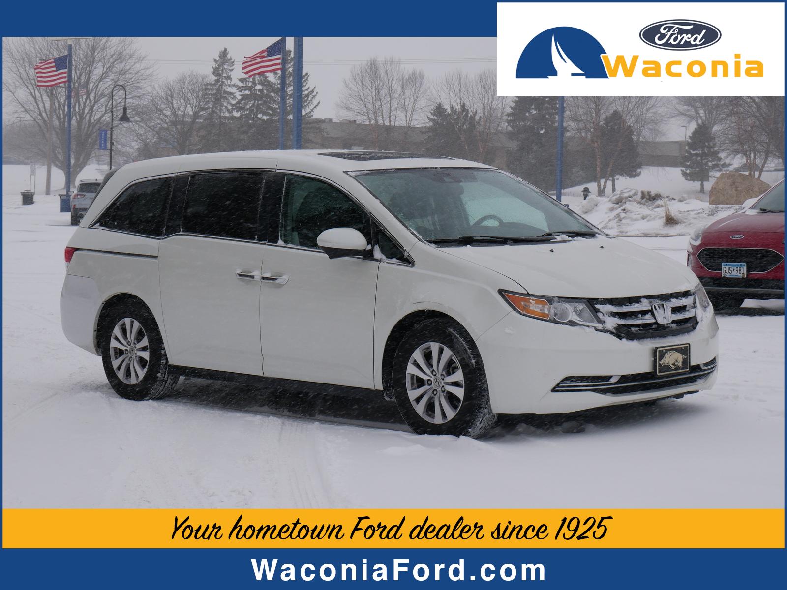 Used 2015 Honda Odyssey EX-L with VIN 5FNRL5H65FB016242 for sale in Waconia, Minnesota