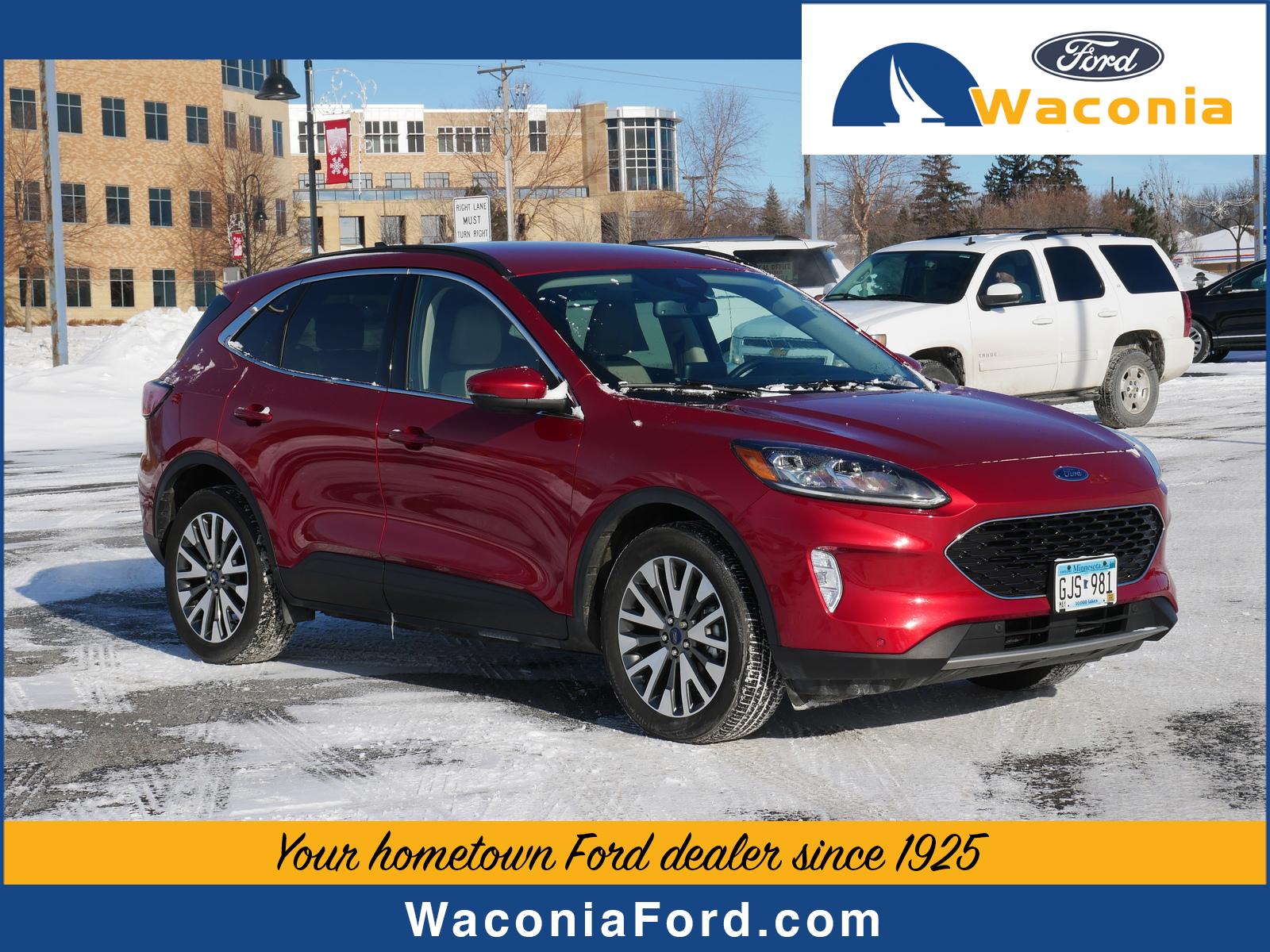 Used 2020 Ford Escape Titanium with VIN 1FMCU9DZ0LUB31386 for sale in Waconia, Minnesota